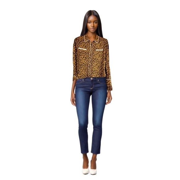 HIGHLINE Collective Leopard Cheetah Print Blouse - Picture 2 of 9
